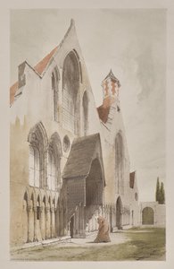 Malebná architektura v Paříži, Gent, Antverpy, Rouen: Hospice des Vieillards, Gent, Belgie od Thomas Shotter Boys