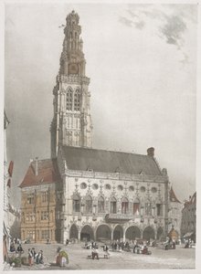 Malebná architektura v Paříži, Gent, Antverpy, Rouen: L
