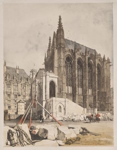 Malebná architektura v Paříži, Gent, Antverpy, Rouen: La. Sainte Chapelle, Paříž od Thomas Shotter Boys