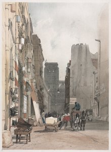 Malebná architektura v Paříži, Gent, Antverpy, Rouen: Nôtre Dame, Paříž, 1839. od Thomas Shotter Boys