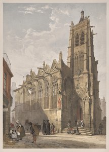 Malebná architektura v Paříži, Gent, Antverpy, Rouen: St. Severin, Paříž od Thomas Shotter Boys