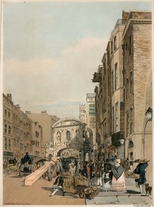 Temple Bar z The Strand v Londýně od Thomas Shotter Boys