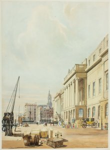 Custom House, deska tři z Original Views of London as It Is od Thomas Shotter Boys