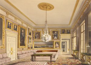 Pruhovaný přijímací pokoj, Apsley House, 1853 (tisk) od Thomas Shotter Boys