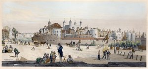 Tower of London a mincovna z Great Tower Hill od Thomas Shotter Boys