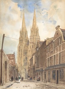 Pohled na Bayeux, 1832. od Thomas Shotter Boys