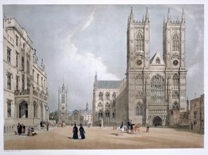Westminsterské opatství a nemocnice, Londýn, 1842 od Thomas Shotter Boys