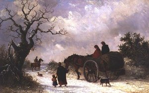 Home from Market (olej na plátně)