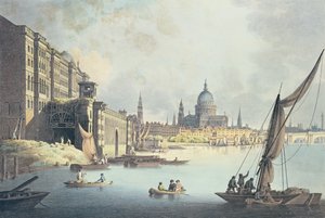 Pohled na Somerset House a Temži, 1796