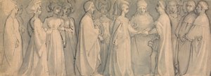 Vlys středověké svatby od Thomas Stothard