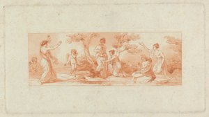 [Jedno z] Dvě alba, obsahující celkem 213 kreseb Stotharda pro knižní ilustrace od Thomas Stothard