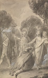 Jedna ze šesti ilustrací k Fenelonově „Dobrodružství Telemachova syna Ulyssese“ od Thomas Stothard