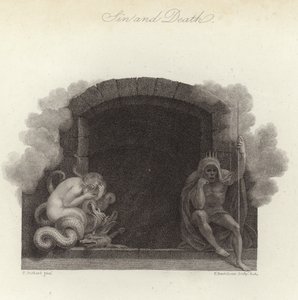 Hřích a smrt od Thomas Stothard
