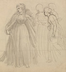 Studie pro ilustraci - Princezna se svými doprovody od Thomas Stothard