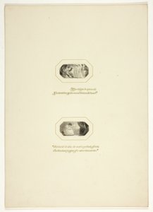 Studie pro desku z The Triumphs of Temper, v 1796 Royal Engagements Pocket Book od Thomas Stothard
