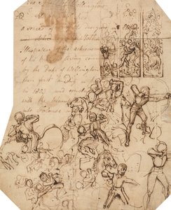 Studie pro Wellingtonův štít od Thomas Stothard