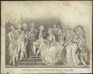 Královská rodina Anglie v roce 1787 od Thomas Stothard