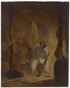 V jeho jeskyni, c. 1856 od Thomas Sully