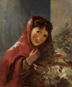 Lady Carrying Holly Branches, 1850 od Thomas Sully