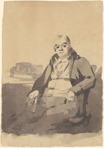 Muž drží knihu [recto] od Thomas Sully