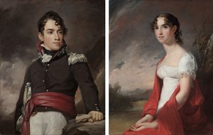 Portréty Jean Terford David a Mary Sicard David od Thomas Sully