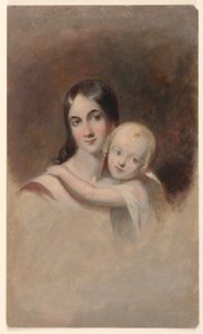 Studie na "Portrét paní Jamesové Robbové a jejích tří dětí", Ogden Museum of Southern Art, New Orleans, LA od Thomas Sully