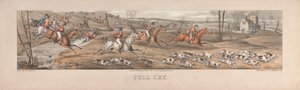 Sada čtyř: Full Cry. Londýn, hospoda. od Thos. McLean, 1824