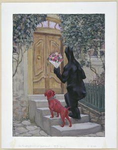 Der Simplicissimus jako Gratultant od Thomas Theodor Heine