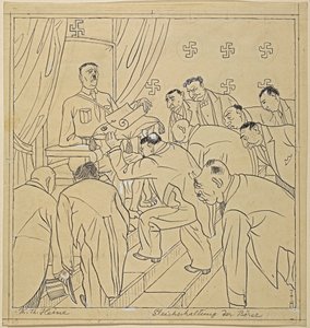 sladění burzy; Simplicissimus XXXV/36, 1930 od Thomas Theodor Heine