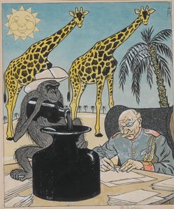 Kolonie nemohou pod německou vládou vzkvétat, protože inkoust zasychá..., 1903. od Thomas Theodor Heine