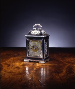 Miniaturní markantní hodiny, no. 222, c.1695 (stříbro a eben) (viz také 834229-32)