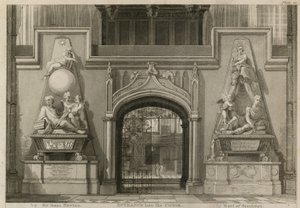 Vstup do sboru, Westminster Abbey, Londýn od Thomas Uwins