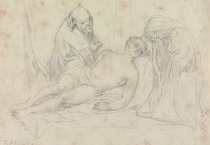 The Death of - scéna od Williama Etty R.A. od Thomas Uwins