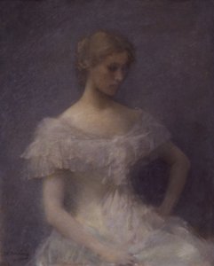 Mladá dívka sedící, 1896.