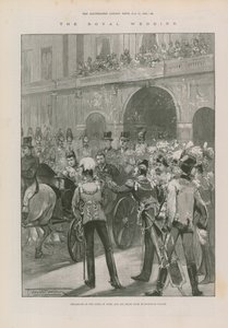 Odjezd vévody z Yorku a jeho nevěsty z Buckinghamského paláce od Thomas Walter Wilson