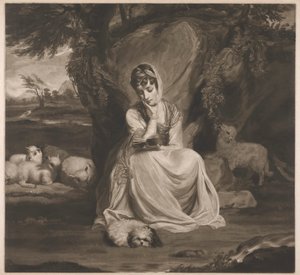 Paní Frances Ann Crewe jako St. Genevieve od Thomas Watson