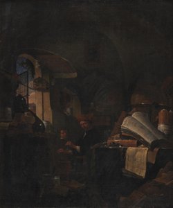 Alchymista ve své laboratoři od Thomas Wijck