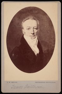 Portrét Jamese Smithsona 1765-1829, 1816 fotografovaný v 70. letech 19. století.