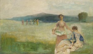 Spring od Thomas Wilmer Dewing