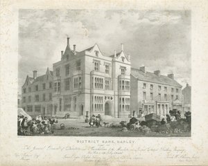 Hanley - District Bank: litografie, nd [? 1833] (tisk) od Thomas Witlam Atkinson