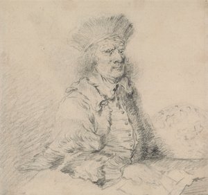 Rembrandt v kožešinové čepici
