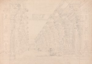 Tremal Naigs Choultry, Madura, červenec 1792 (viz také 195090) od Thomas und William Daniell