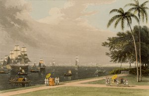 Pohled na Kalkatu z Garden Reach, 1810 od Thomas und William Daniell