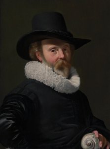 Portrét muže s mušlí, ca. 1625-26.