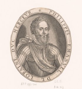 Portrét Philippe-Emmanuela de Lorraine vévody z Mercoeur od Thomas de Leu