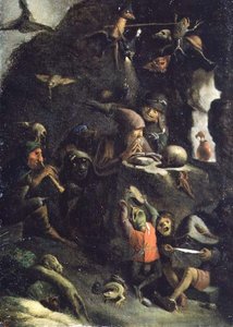 Pokušení svatého Antonína (panel) od Thomas van Apshoven