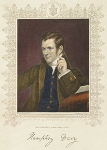 Humphry Davy , britský chemik a vynálezce, 1801