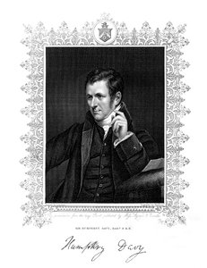 Sir Humphry Davy, cornwallský chemik a fyzik, 19. století.
