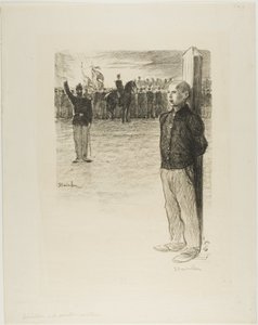 Civilní rehabilitace a vojenská exekuce od Théophile Alexandre Pierre Steinlen