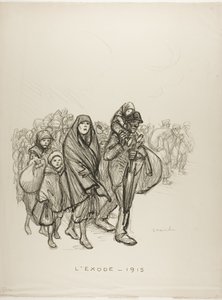 Exodus - 1915 od Théophile Alexandre Pierre Steinlen